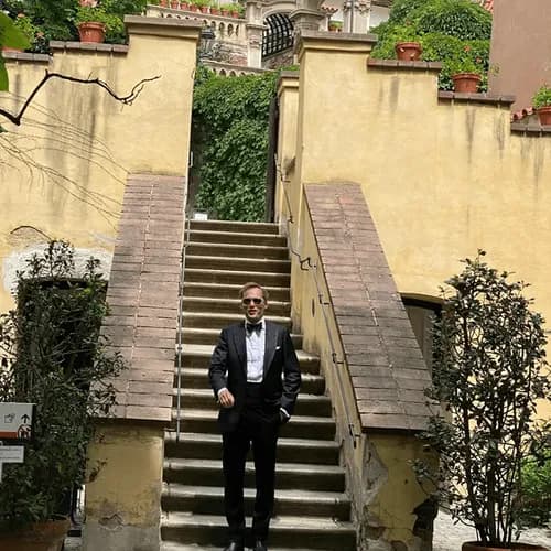 Guest perspective of couple's first dance