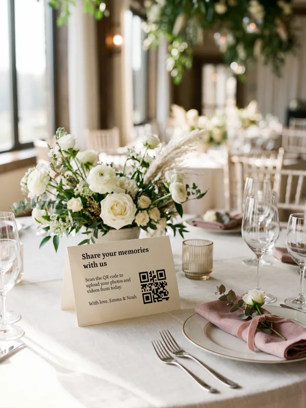 QR table card design 2